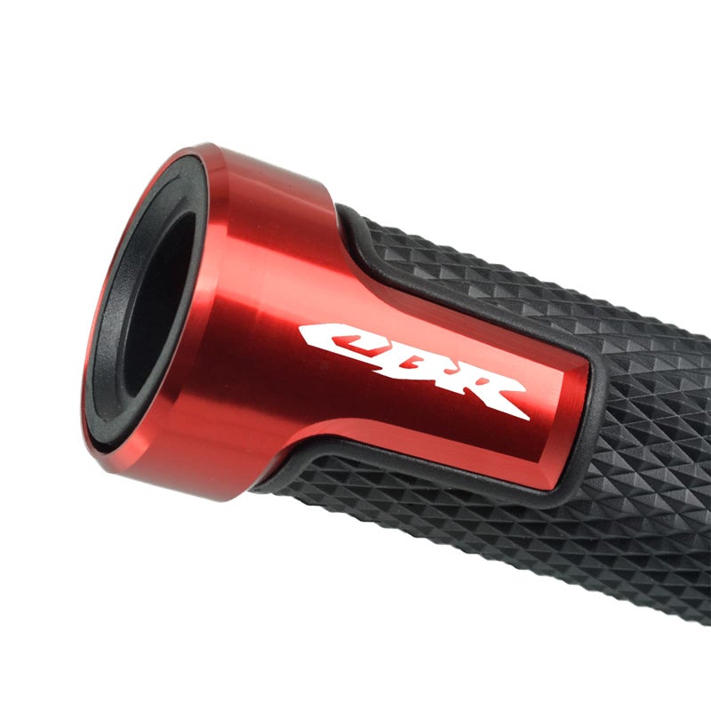 LANQIAN 7/8'' 22mm Motorcycle CNC Aluminum Powersports Handlebar Grips with Grip Ends for CBR500 CBR1000RR CBR1100XX CBR125 CBR250 CBR300R CBR400RR CBR450SR CBR600RR CBR600F CBR900RR CBR954RR red - Image 3